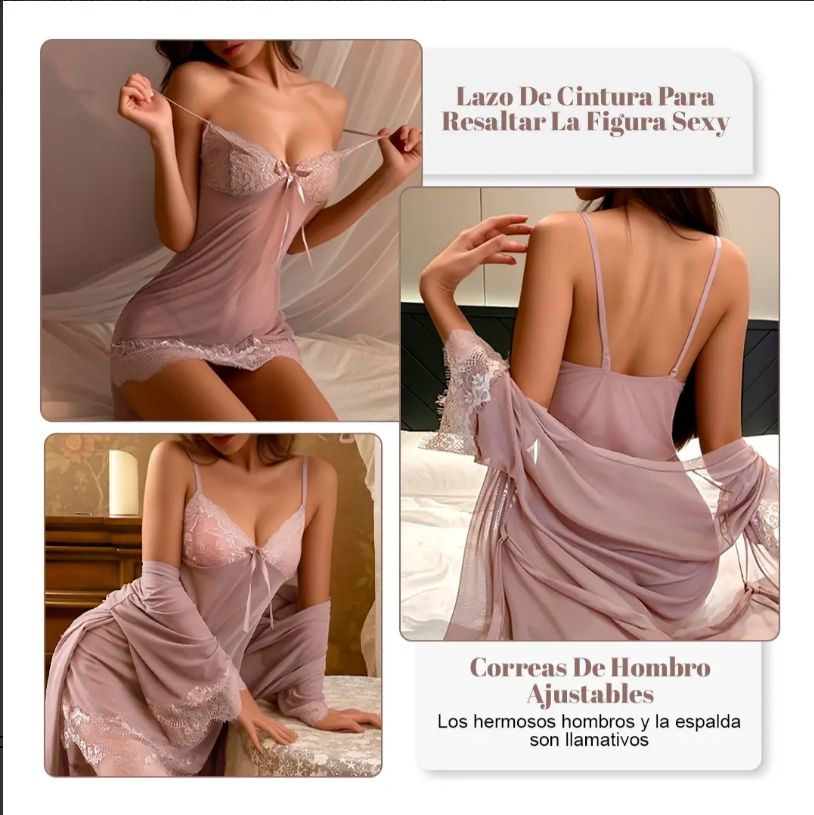 Babydoll de Encaje, 5 Piezas, imagen 3