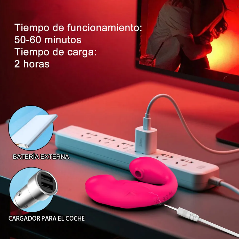 Vibrador con Succionador de Clítoris, imagen 2